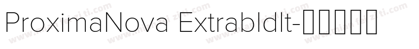 ProximaNova Extrabldlt字体转换